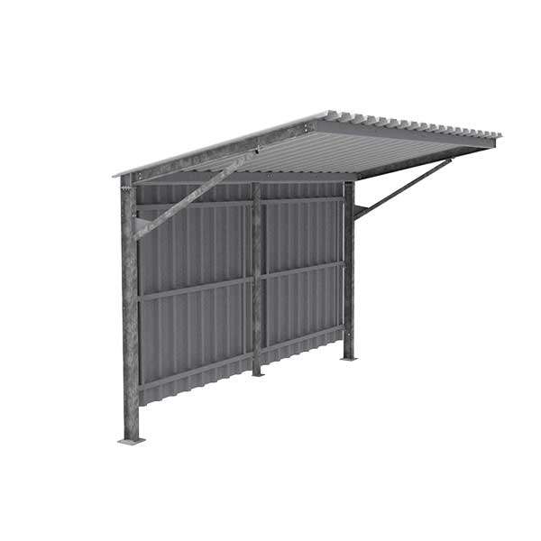 Shelters, Canopies, Walkways and Bin Stores | Canopies and Walkways | FalcoLempo Single-Sided Canopy | image #4 |  