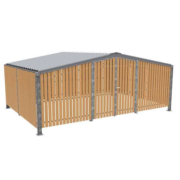 Shelters, Canopies, Walkways and Bin Stores | Storage Shelters | FalcoLempo Combi Storage Shelter | image #1 |  