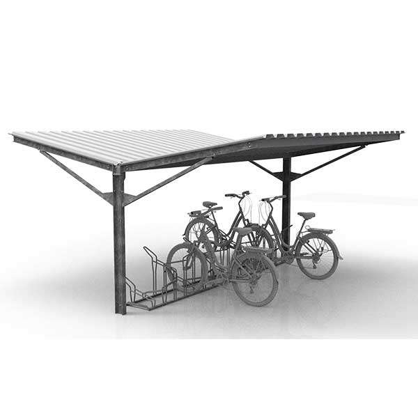 Shelters, Canopies, Walkways and Bin Stores | Canopies and Walkways | FalcoLempo Double-Sided Canopy | image #2 |  