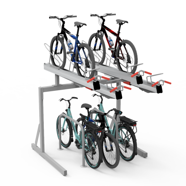 Cycle Parking | Cycle Racks | FalcoLevel-Premium XL Two-Tier Cycle Parking | image #1 |  