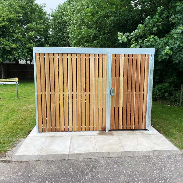 Shelters, Canopies, Walkways and Bin Stores | Storage Shelters | FalcoLok-300 Storage Shelter | image #3 |  Wooden Storage Shelter