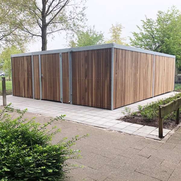 Shelters, Canopies, Walkways and Bin Stores | Timber Cycle Shelters | FalcoLok-600 Cycle Store | image #8 |  Cycle Shed