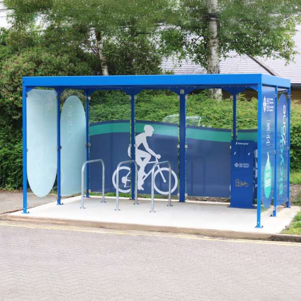 Cycle Parking | Advanced Cycle Products | Falco Solarcycle e-Bike Solar Charging Station | image #3 |  Solar Powered e-Bike Charging