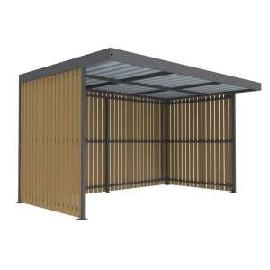 Shelters, Canopies, Walkways and Bin Stores | Cycle Shelters | FalcoZan-180 Cycle Shelter | image #1|