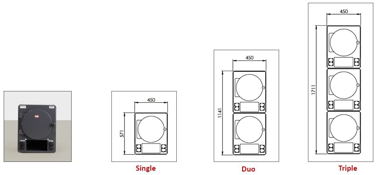 FalcoCharge-Plus XL Dimensions